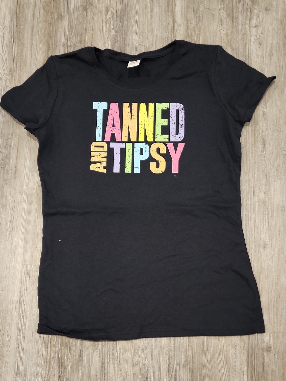 “Tanned & Tipsy” Tee | Women’s Small | Summer Vacation Shirt | Beach Party Vibes